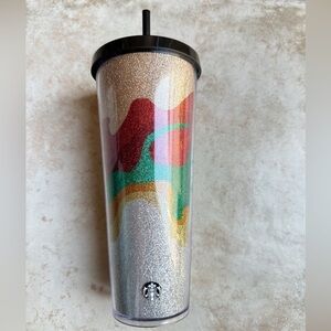 Starbucks Sand Flow Glitter Venti Acrylic Cup‎ 24oz